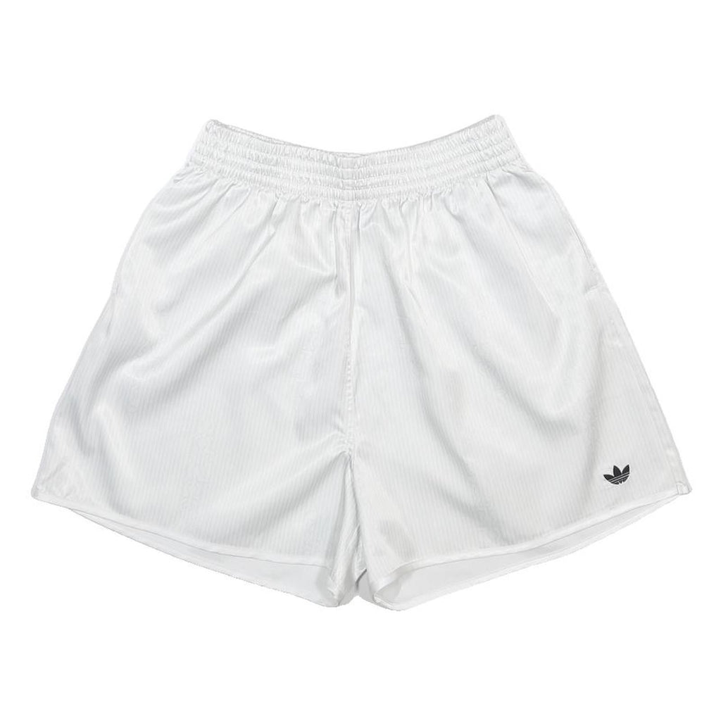 ADIDAS Womens Shorts White UK 12 W28 Sports Casual Lightweight Elastic Waist