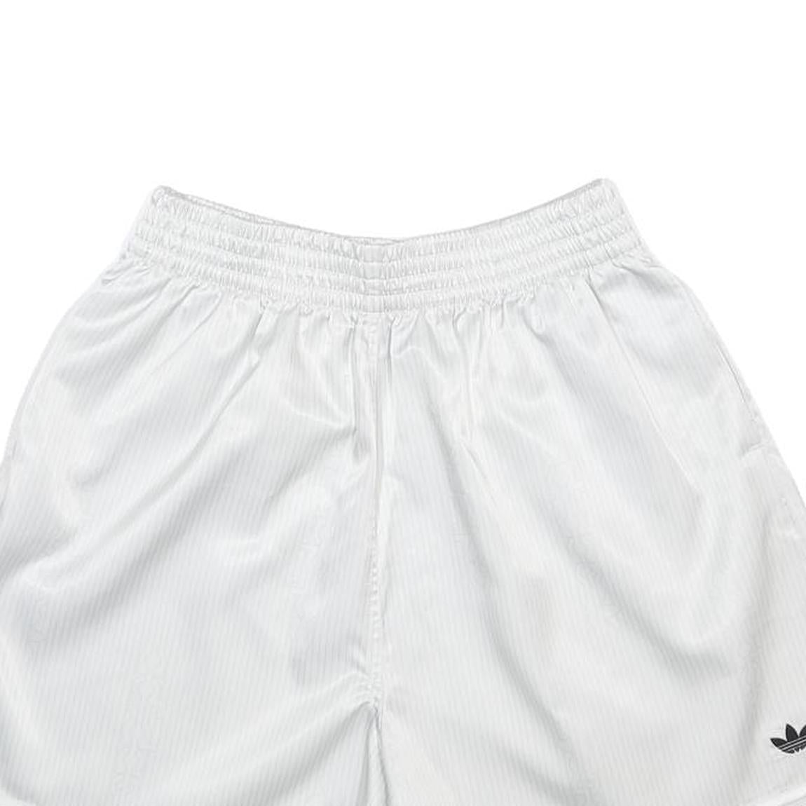 ADIDAS Womens Shorts White UK 12 W28 Sports Casual Lightweight Elastic Waist