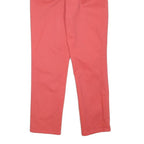CALVIN KLEIN Womens Cotton Blend Coral Slim Straight Trousers W26 L27 Stylish