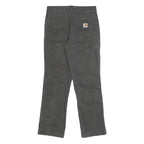 CARHARTT Mens Jeans Black Relaxed Straight Denim W28 L30 Workwear Zip Closure