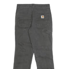 CARHARTT Mens Jeans Black Relaxed Straight Denim W28 L30 Workwear Zip Closure