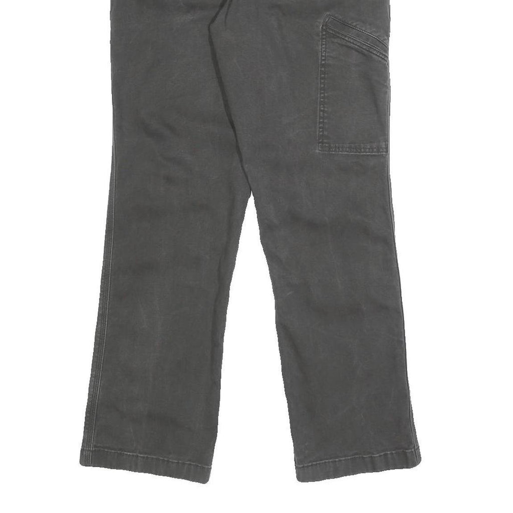 CARHARTT Mens Jeans Black Relaxed Straight Denim W28 L30 Workwear Zip Closure