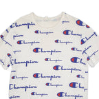 CHAMPION All Over Print Mens T-Shirt White M