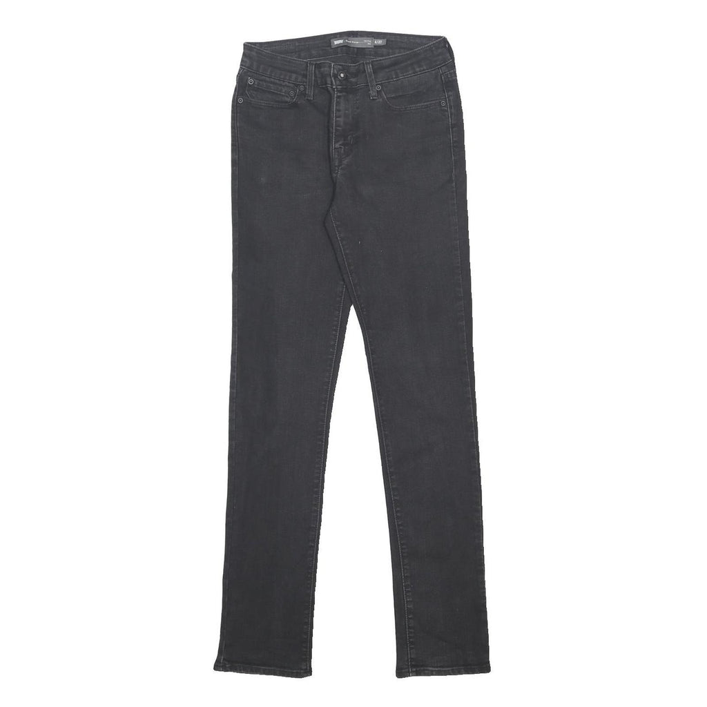 LEVI'S Womens Slim Black Denim Slim Skinny Cotton Blend Jeans W27 L34