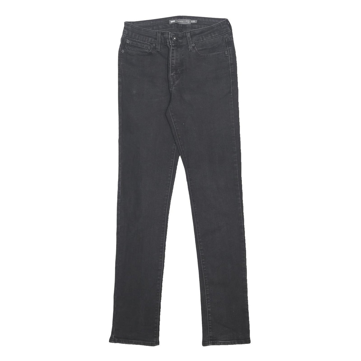 LEVI'S Womens Slim Black Denim Slim Skinny Cotton Blend Jeans W27 L34