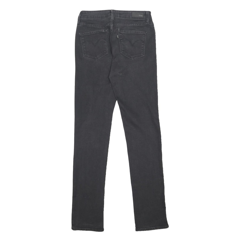 LEVI'S Womens Slim Black Denim Slim Skinny Cotton Blend Jeans W27 L34