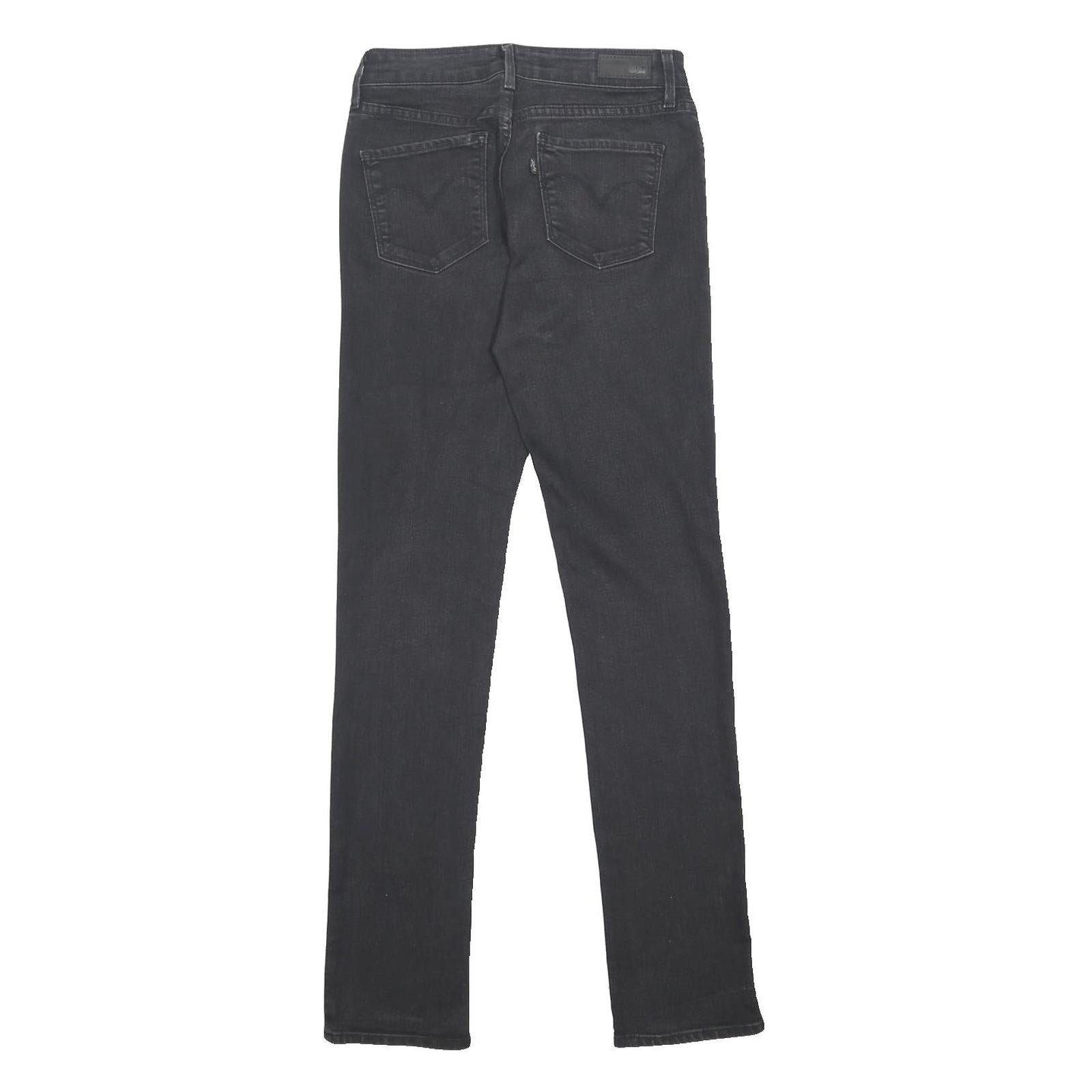 LEVI'S Womens Slim Black Denim Slim Skinny Cotton Blend Jeans W27 L34
