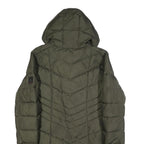 BOGNER Womens Green Quilted Jacket 2XL Polyester Puffer Zip Hooded Warm