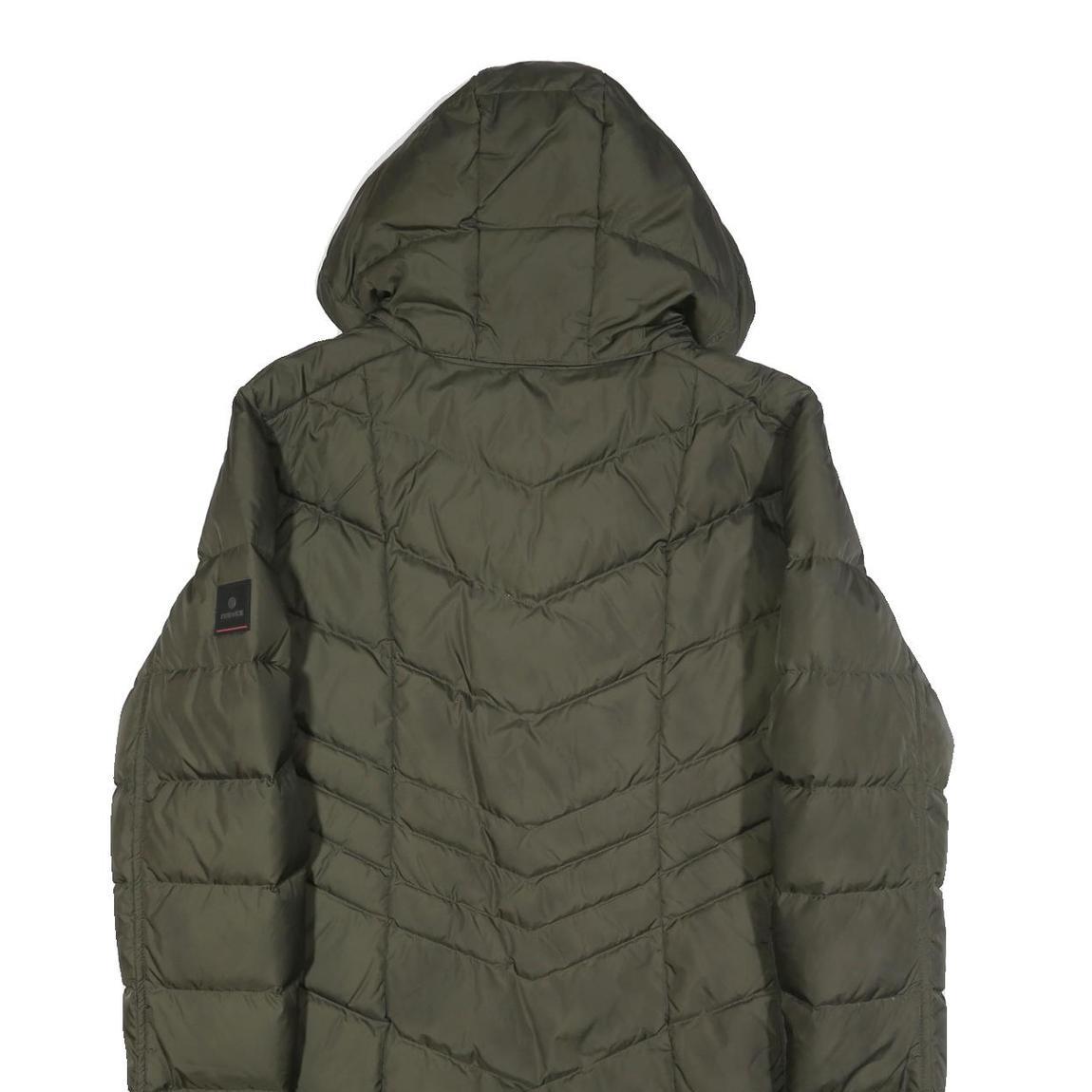 BOGNER Womens Green Quilted Jacket 2XL Polyester Puffer Zip Hooded Warm