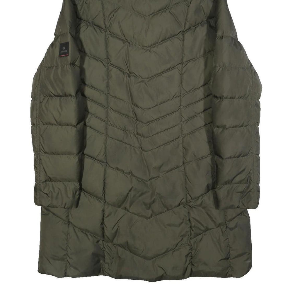 BOGNER Womens Green Quilted Jacket 2XL Polyester Puffer Zip Hooded Warm