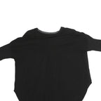 ZARA Womens Black Printed Top 3/4 Sleeve Round Neck Size S Casual Stylish