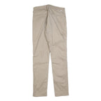 LEVI'S Mens Cotton Blend Beige Slim Straight Trousers W33 L34 Casual Zip