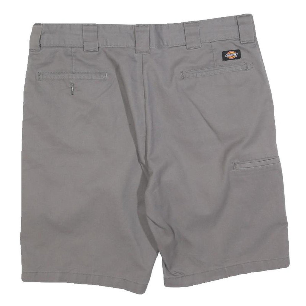 DICKIES Mens Shorts Grey Casual Cotton Blend L W36 Workwear Pocketed