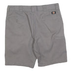DICKIES Mens Shorts Grey Casual Cotton Blend L W36 Workwear Pocketed