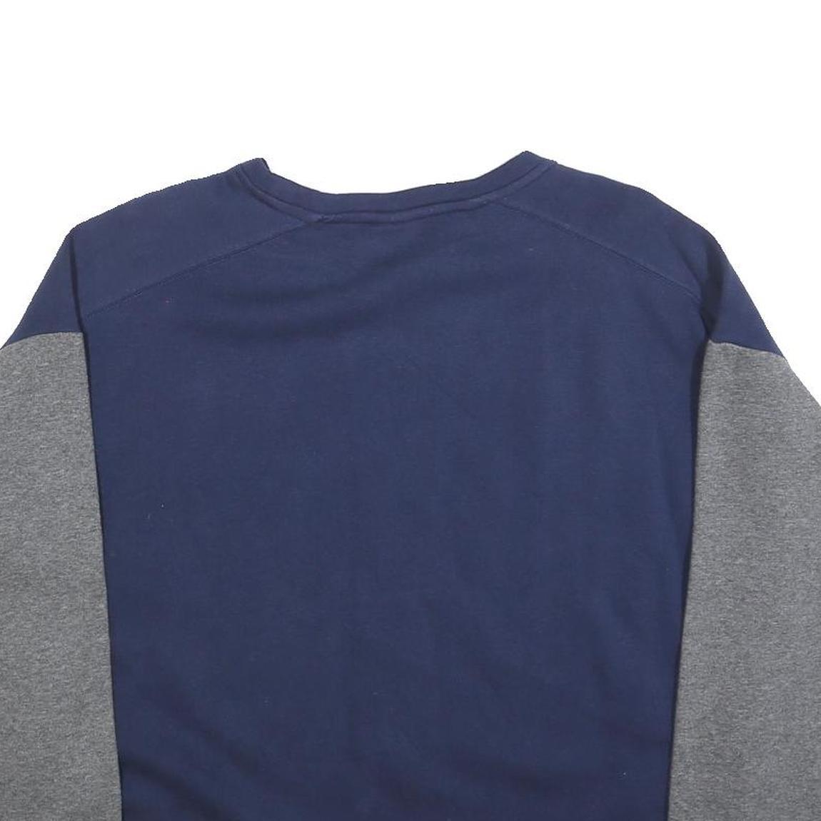 NIKE Womens Navy & Grey Lincoln Memorial Crew Neck Sweatshirt M Cotton Blend