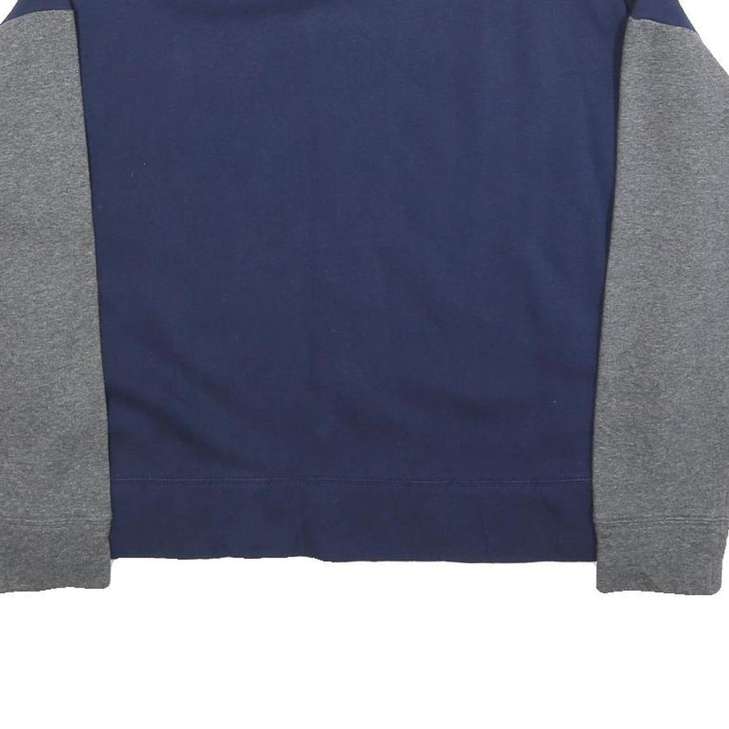 NIKE Womens Navy & Grey Lincoln Memorial Crew Neck Sweatshirt M Cotton Blend