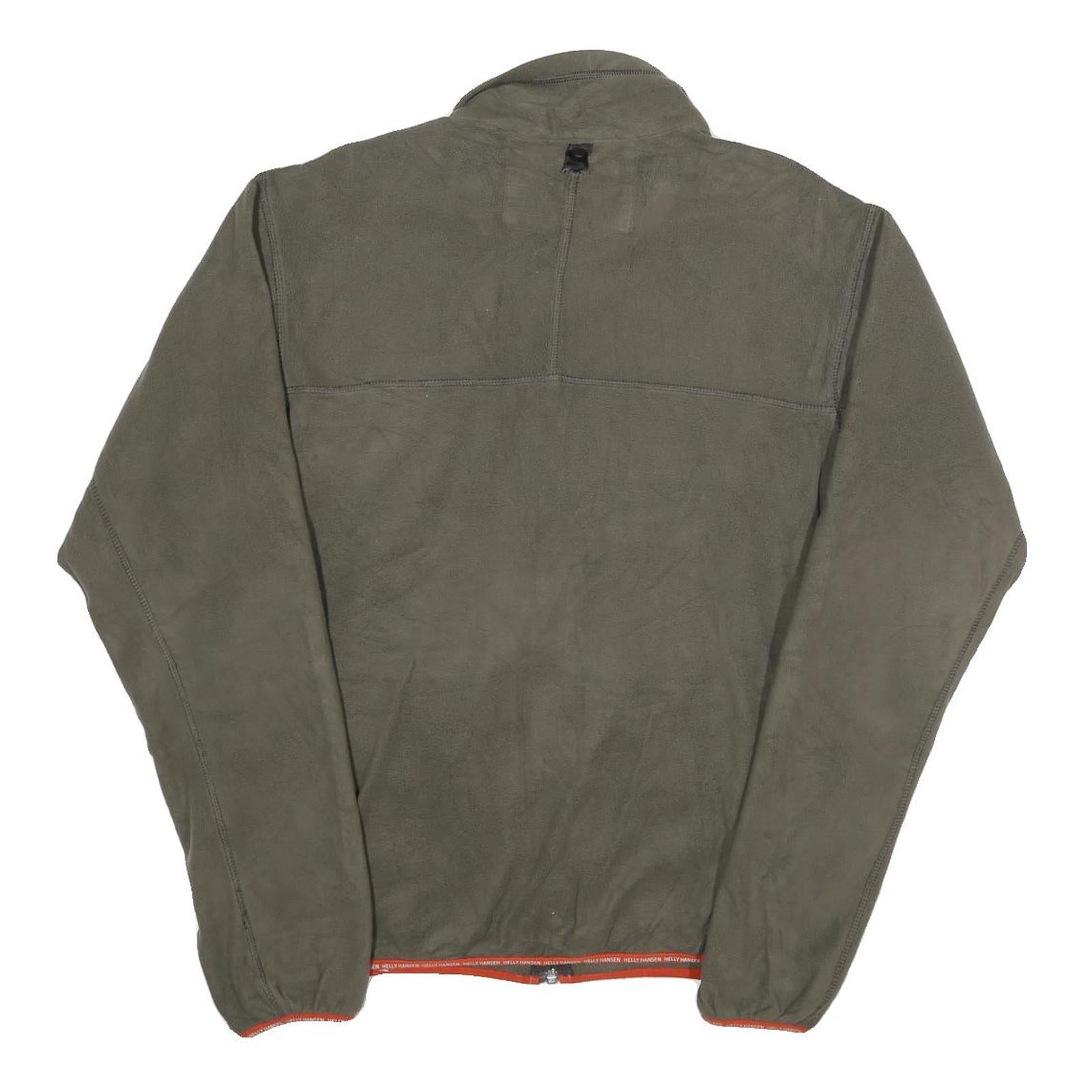 HELLY HANSEN Mens Green Regular L Jacket Polyester Plain Zip Outdoor Casual