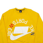 NIKE Womens Sweatshirt Yellow M