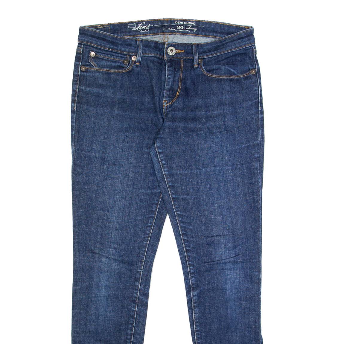 LEVI'S Womens Jeans Blue Regular Tapered Stone Wash W30 L32
