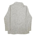 PULL & BEAR Womens Grey Button Jacket S Woven Classic Relaxed Fit Smart Casual