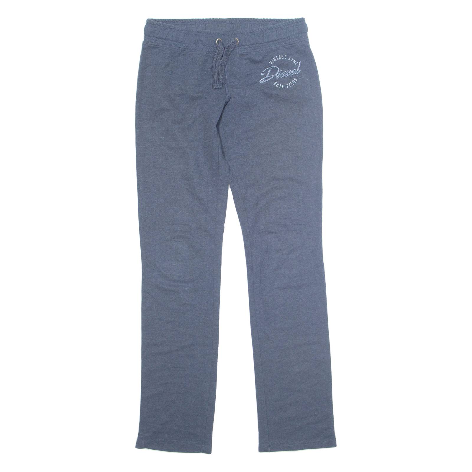 DIESEL Womens Sweatpants Blue Straight S W28 L33