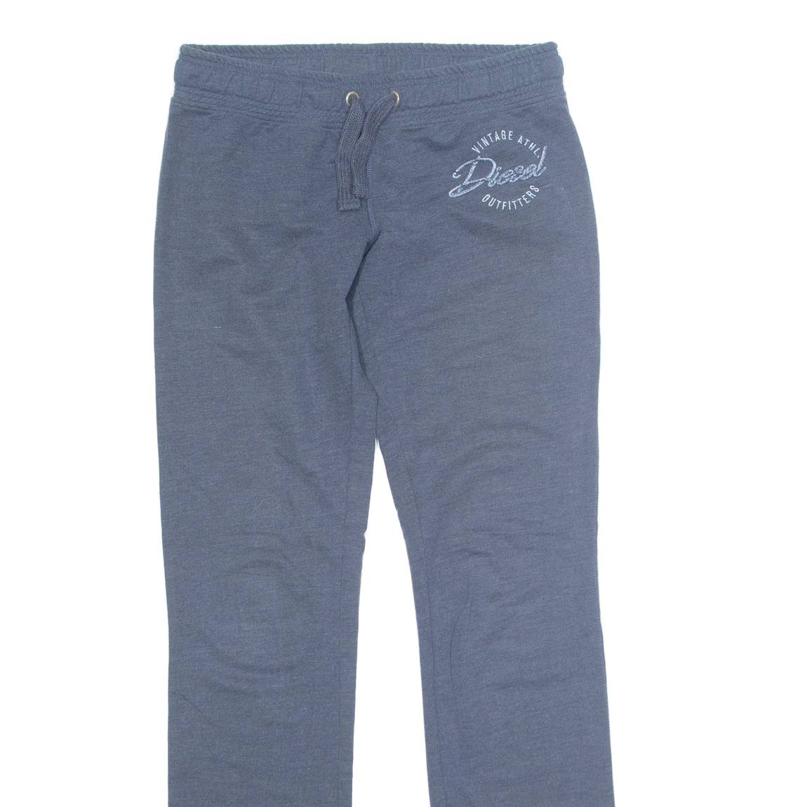DIESEL Womens Sweatpants Blue Straight S W28 L33