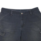 CARHARTT Womens Shorts Black Cargo Cotton Blend M W32 Durable Casual Fit