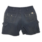 CARHARTT Womens Shorts Black Cargo Cotton Blend M W32 Durable Casual Fit