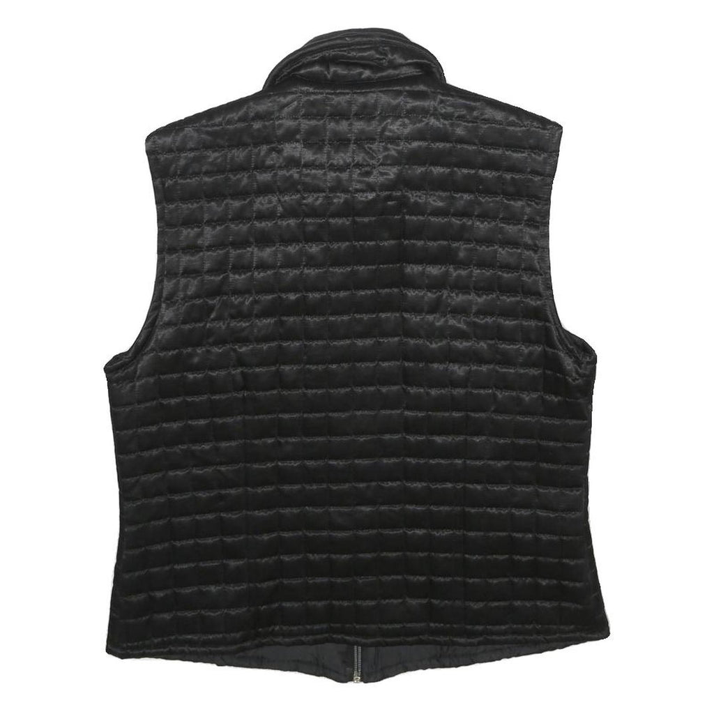 PACIFIC LINE Womens Black Zip Jacket M Viscose Blend Plain Lightweight