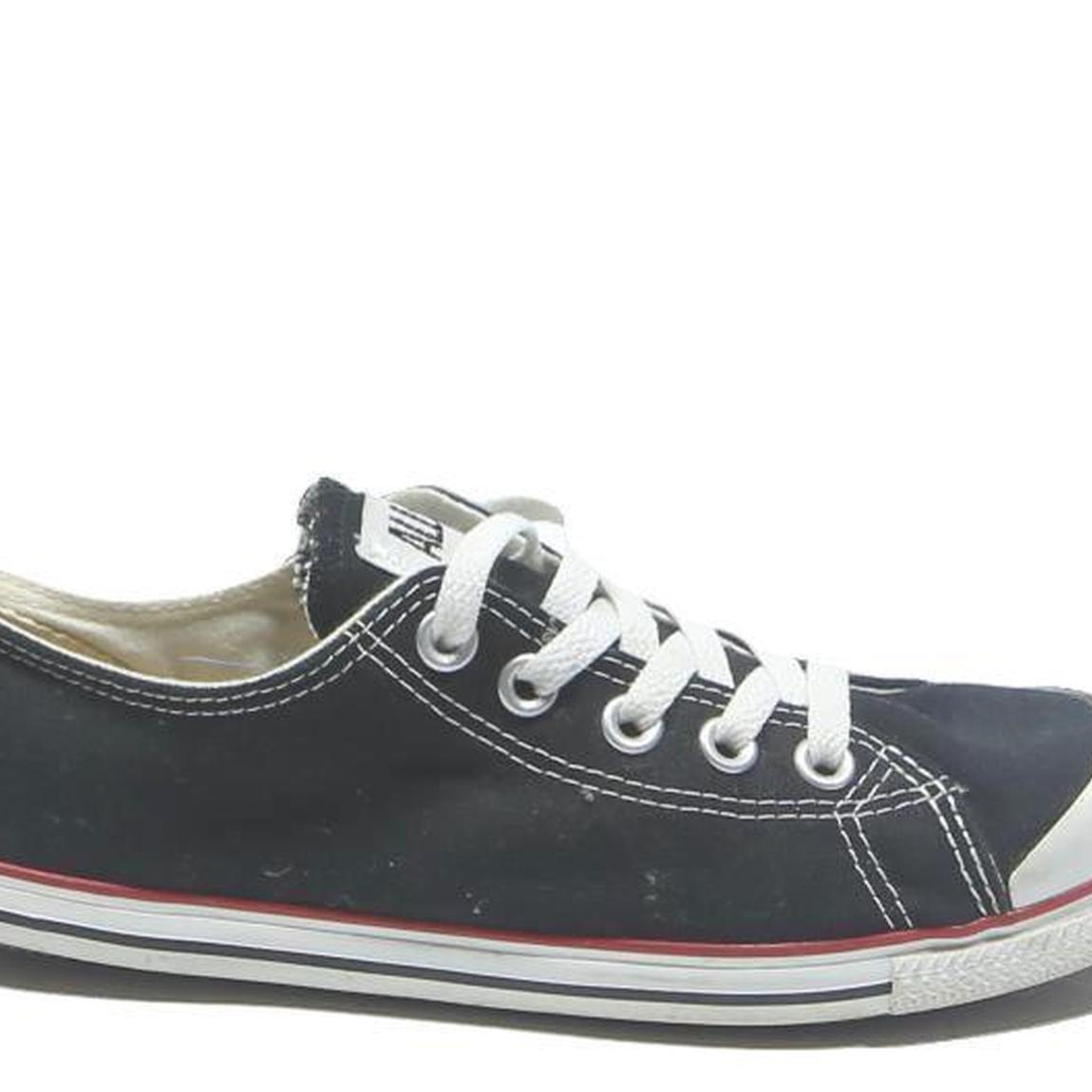 CONVERSE Chuck Taylor All Star Womens Low Top Trainers Black Canvas UK 6.5