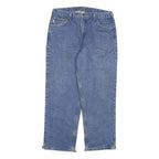 CARHARTT Mens Relaxed Jeans Blue Denim W34 L30 Workwear Casual Zip Closure