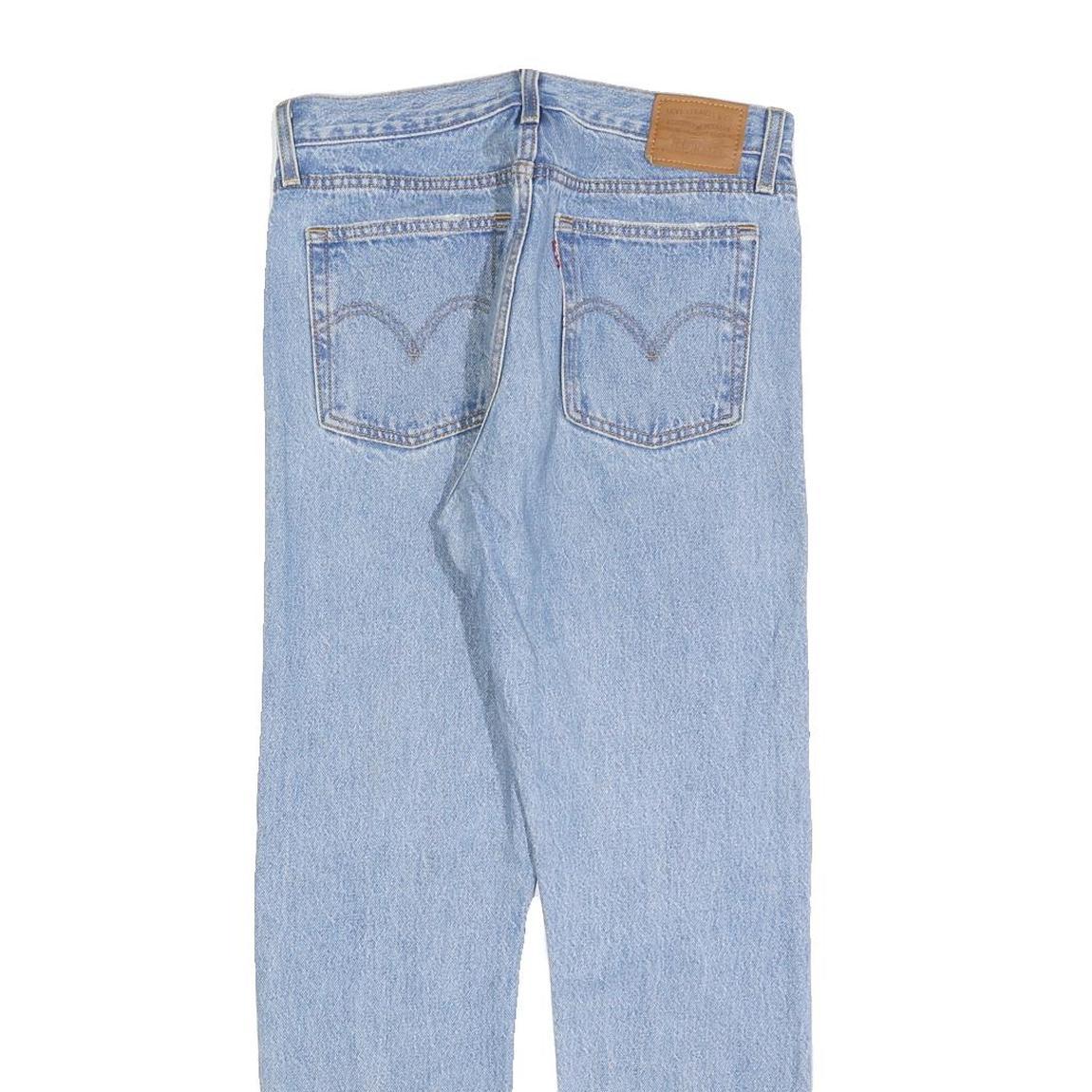 LEVI'S Womens Jeans Blue Regular Straight Denim Light W27 L28 Classic Button Fly