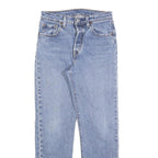 LEVI'S 501 Womens Jeans Blue Regular Straight Denim Medium W25 L28 Classic