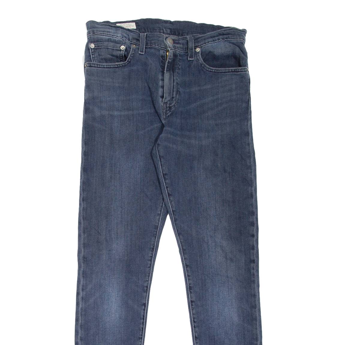 LEVI'S 512 BIG E Jeans Mens Blue Slim Tapered Stone Wash W29 L32