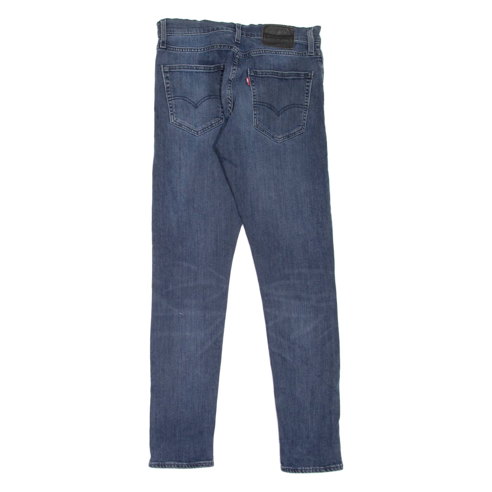 LEVI'S 512 BIG E Jeans Mens Blue Slim Tapered Stone Wash W29 L32