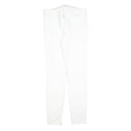 7 FOR ALL MANKIND Womens Slim White Denim Jeans W32 L32 Zip Cotton Blend Stretch