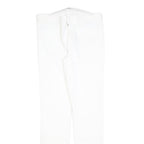 7 FOR ALL MANKIND Womens Slim White Denim Jeans W32 L32 Zip Cotton Blend Stretch