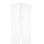 7 FOR ALL MANKIND Womens Slim White Denim Jeans W32 L32 Zip Cotton Blend Stretch