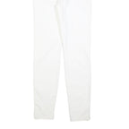 7 FOR ALL MANKIND Womens Slim White Denim Jeans W32 L32 Zip Cotton Blend Stretch