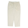 LIBERTY Mens Cream Cotton Blend Regular Fit Straight Trousers W38 L30 Classic
