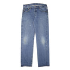 LEVI'S Mens Blue Regular Fit Straight Denim Jeans W33 L34 Classic Casual
