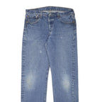 LEVI'S Mens Blue Regular Fit Straight Denim Jeans W33 L34 Classic Casual