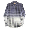 HUGO BOSS Mens Blue & White Check Shirt S Button Down Cotton Blend Casual
