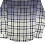 HUGO BOSS Mens Blue & White Check Shirt S Button Down Cotton Blend Casual