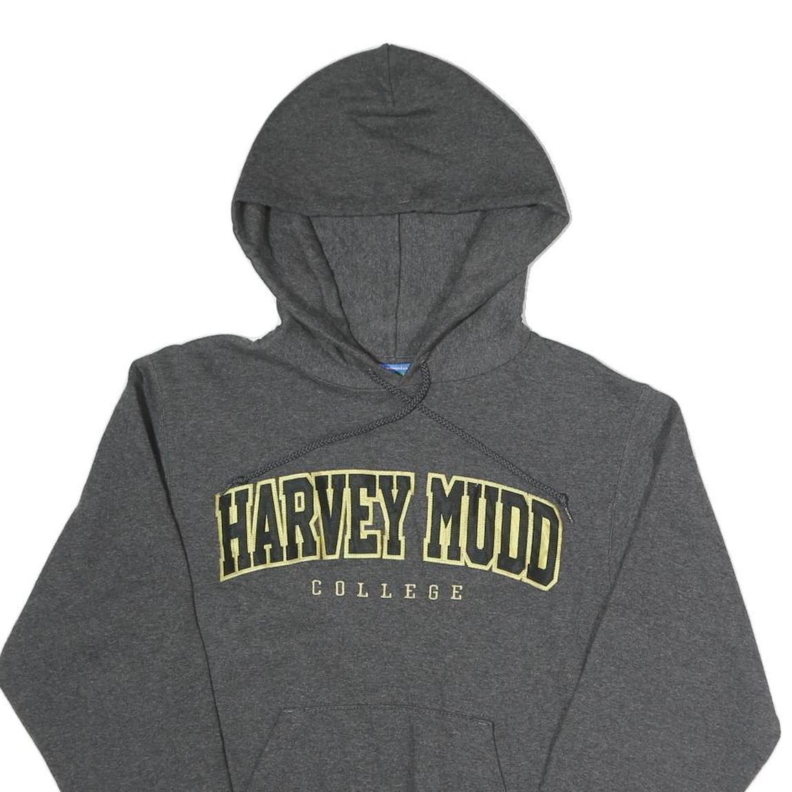 CHAMPION Mens Grey Harvey Mudd College Pullover Hoodie XS Cotton Blend Casual
