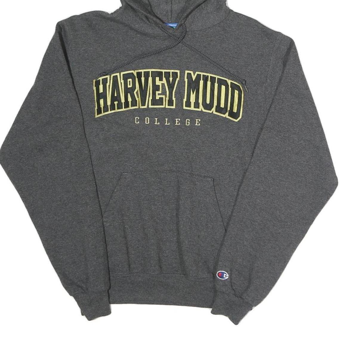 CHAMPION Mens Grey Harvey Mudd College Pullover Hoodie XS Cotton Blend Casual