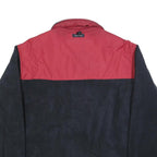 NAUTICA Mens Red & Black Reversible Polyester Blend Zip Jacket L Fleece