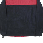 NAUTICA Mens Red & Black Reversible Polyester Blend Zip Jacket L Fleece