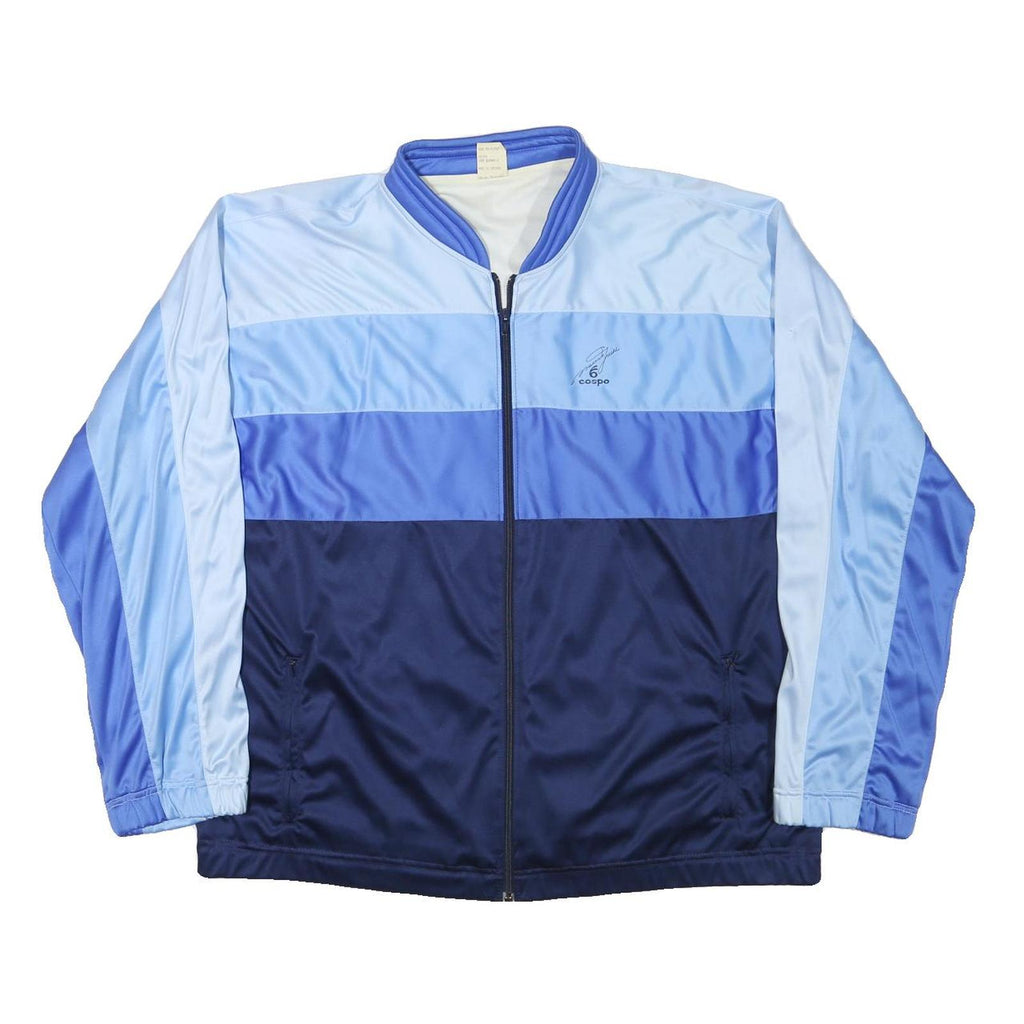 COSPO Mens Blue & Light Blue Colourblock Zip Jacket L Polyester Blend Sportswear