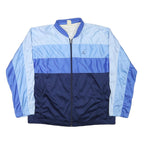 COSPO Mens Blue & Light Blue Colourblock Zip Jacket L Polyester Blend Sportswear